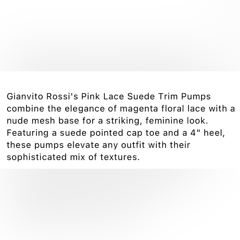 Gianvito Rossi Magenta Lace Heels - Picture 9 of 9